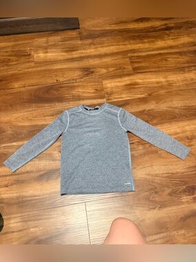 Heather Gray Long Sleeve Athletic Top